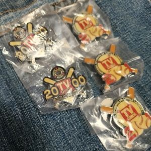 Vintage 2000 & 2001 Little League World Series × TV Guide Silver/Enamel Pins [5]